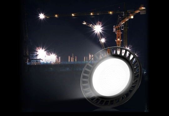Eco Light Commercial Bell Light 200W Natural White 20000lm with Built-in LED White Ø40xH3cm