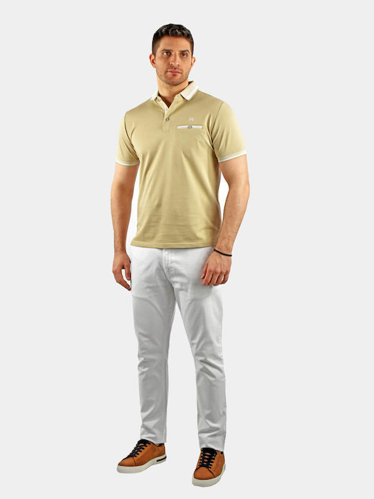 Shutton Blue Herren Shirt Polo Beige