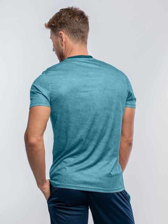 Siux Men's Athletic T-shirt Short Sleeve Turquoise