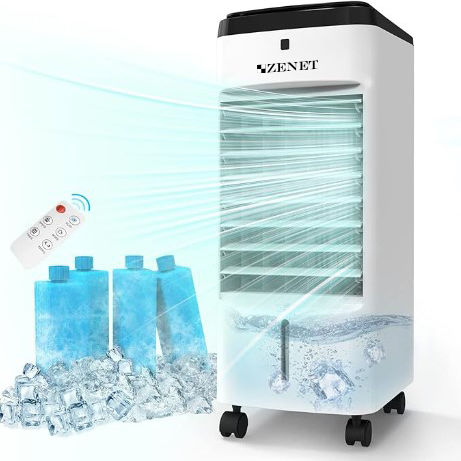 Zenet Air Cooler 65W με Τηλεχειριστήριο Λευκό