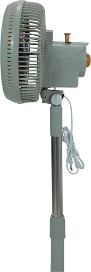 Uncle George Ανεμιστήρας Ορθοστάτης 25W Διαμέτρου 23cm Γκρι