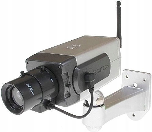 Dummy Surveillance Bullet Camera Gray