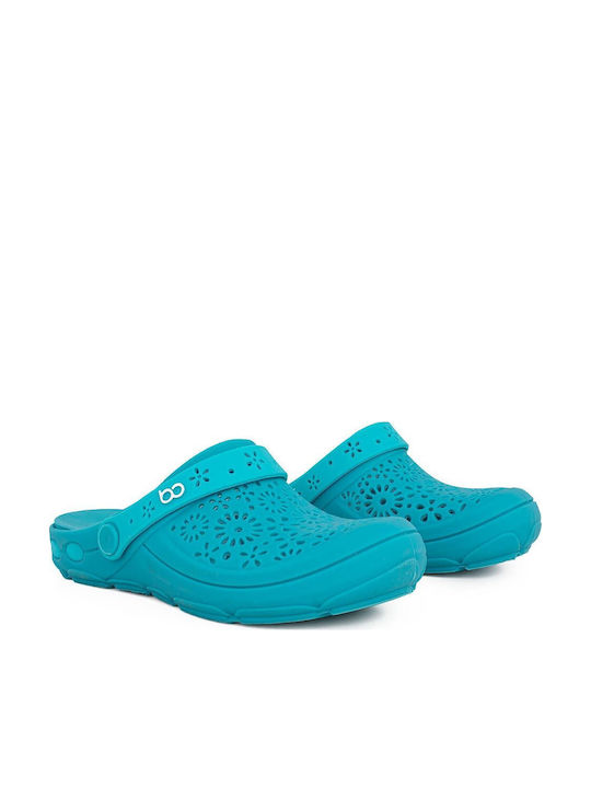 Boaonda Damen Anatomisch Clogs Türkis