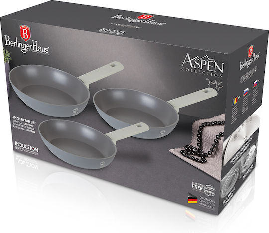 Berlinger Haus Комплект тигани от Алуминий Aspen Collection с Покритие от Камък BH-7075 3бр