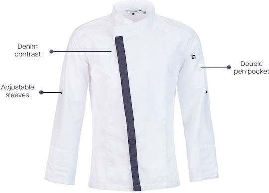 Martiform Coat Chef White with Long Sleeve