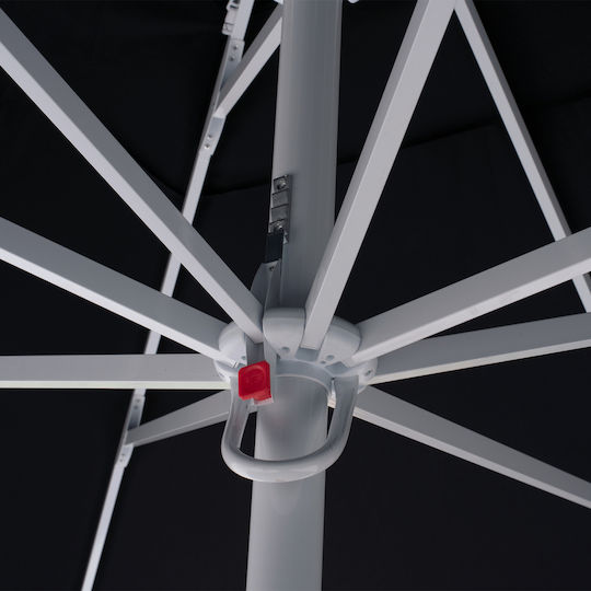 Umbrelă Profesională Rotundă Din Aluminiu Neagră Φ3.9xÎ2.95m