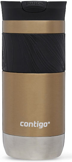 Contigo Thermal Glas Thermosflasche Rostfreier Stahl 470ml Golden