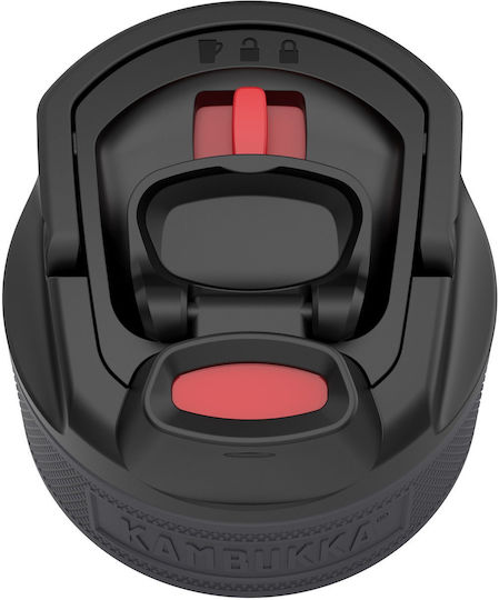 Kambukka Μπουκάλι Θερμός Ανοξείδωτο 1lt Black