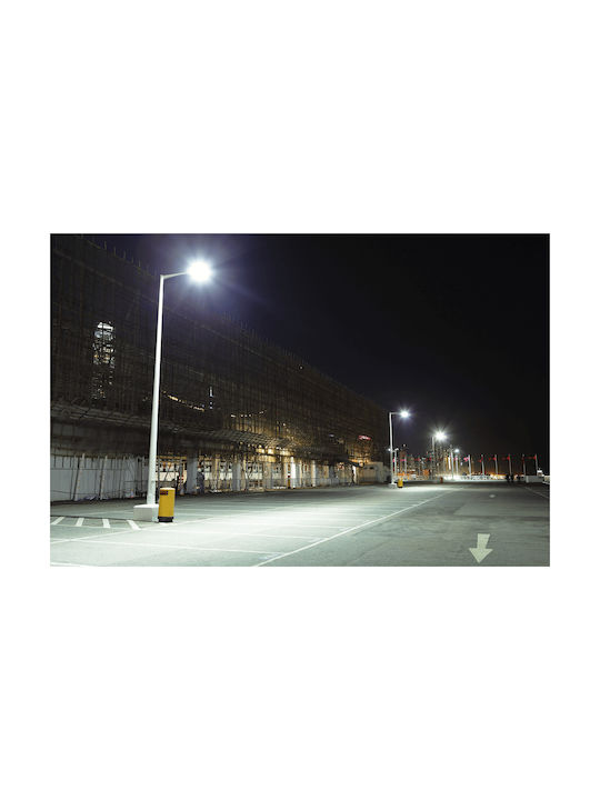 Eco Light Außenstehlampe LED Straße 150W mit Kaltweißem Licht IP65 Schwarz