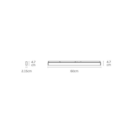VK Lighting Commercial Linear LED Ceiling Light 18W Warm White IP20