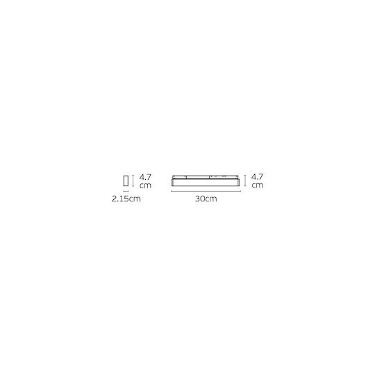 VK Lighting Commercial Linear LED Ceiling Light 9W Warm White IP20