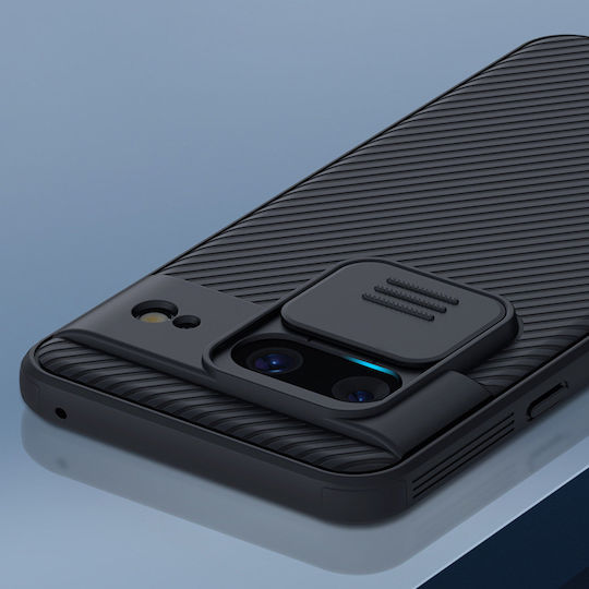 Nillkin Camshield Umschlag Rückseite Silikon / Kunststoff Schwarz (Google Pixel 8)