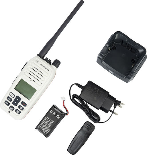 PNI DS890 Wireless Transceiver VHF Marine 5W with Monochrome Screen In White Color