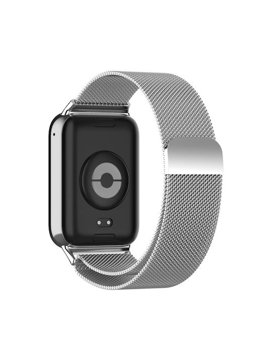 Xiaomi Mi Band 8 Pro Redmi Watch 4 Brățară Ceas Plasă Magnetică din Oțel Milano Argintiu