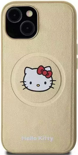 Hello Kitty Back Cover Plastic Gold (iPhone 15)