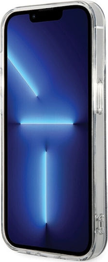 Guess IML Umschlag Rückseite Kunststoff / Silikon Schwarz (iPhone 15 Pro)