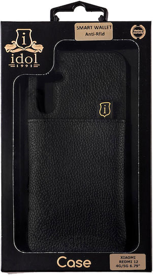 Idol 1991 Anti-rfid Wallet Δερμάτινο Μαύρο (Redmi 12 4G / Redmi 12 5G)