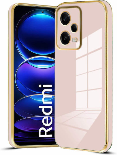 Bodycell Plated Back Cover Σιλικόνης με Λουράκι Χρυσό (Xiaomi Note 12 5G)