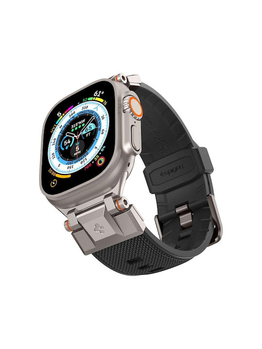 Spigen Durapro Armor Armband Silikon Schwarz (Apple Watch 4/5/6/7/8/9/SE/Ultra, Spigen)