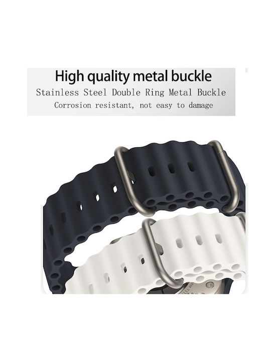 Techsuit Watchband W038 Armband Silikon Wine Red (/49mm)
