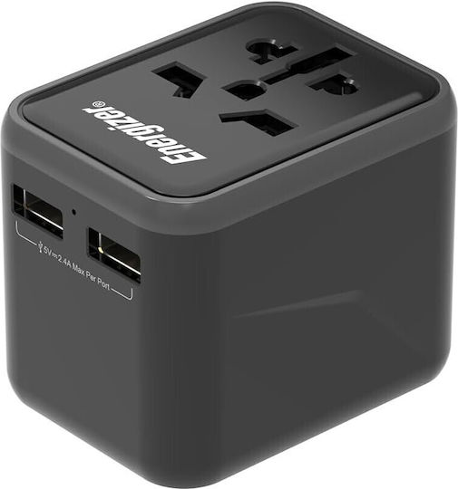 Hoco Adaptor Priză de la Universal în Universal
