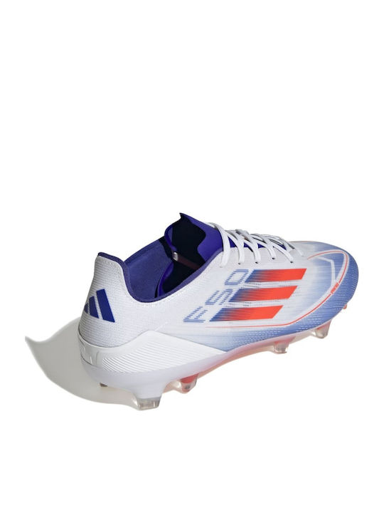 adidas F50 Pro Ποδοσφαιρικά Παπούτσια με Τάπες FG Cloud White / Solar Red / Lucid Blue