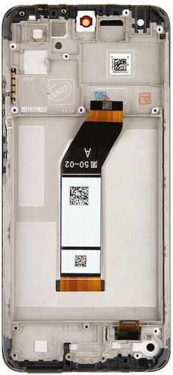 Xiaomi Screen with Touch Mechanism and Frame for Redmi 10 (Black)