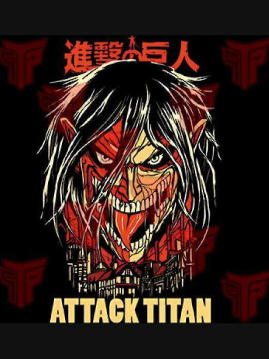 Hooded Sweatshirts Takeposition H-cool Anime Attack On Titan Black 907-1006b-02