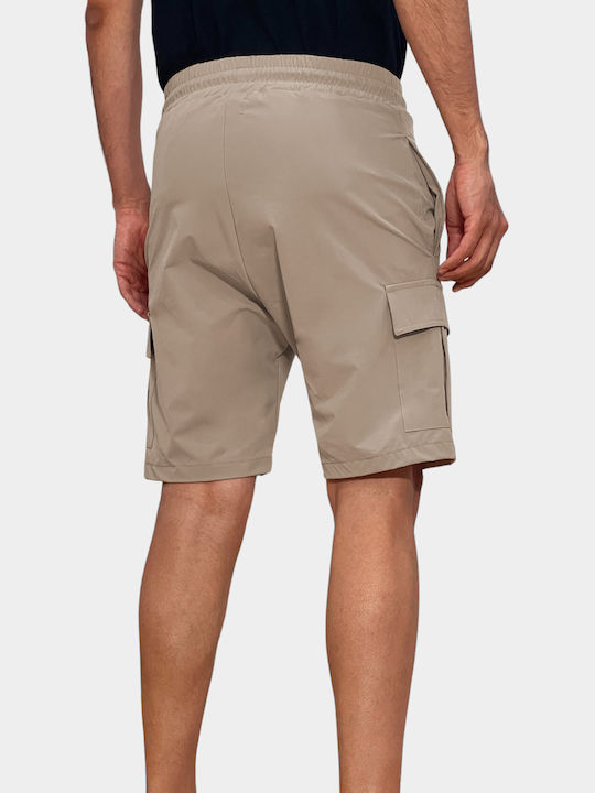 3Guys Men's Athletic Shorts Beige