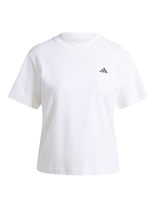 Adidas Logo Femeie Sport Tricou White