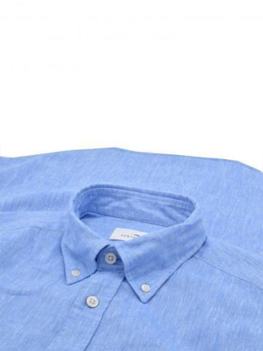 Portofiori Portofiori Timo-849 Sky Λινό Πουκάμισο Sky Blue