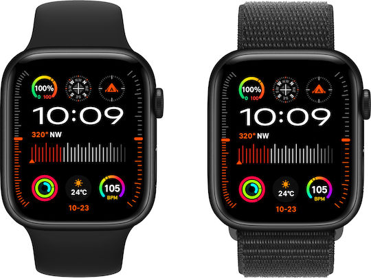 INTIME 9 Pro Max 49mm Smartwatch με Παλμογράφο (Μαύρο)