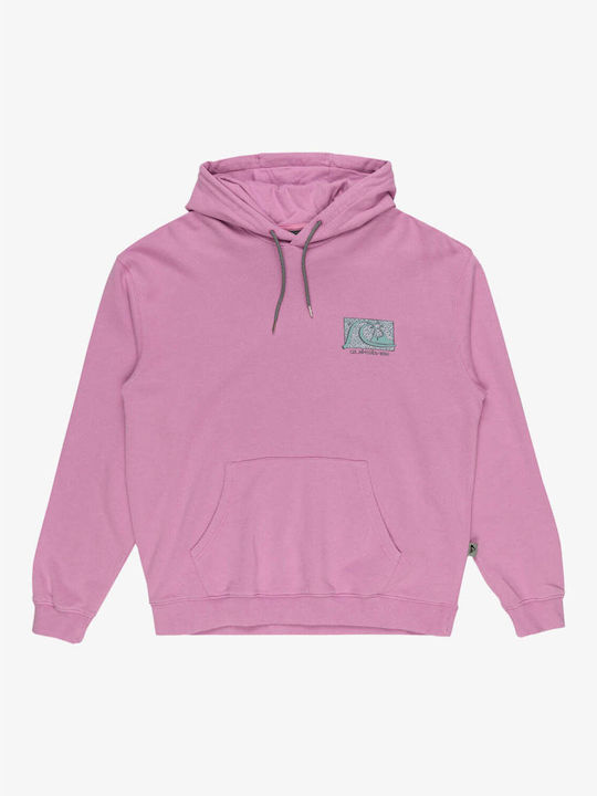 Quiksilver Heritage Men's Sweatshirt with Hood and Pockets Violet