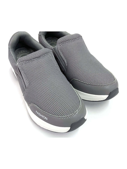 Men's Canvas Slip-Ons Gray