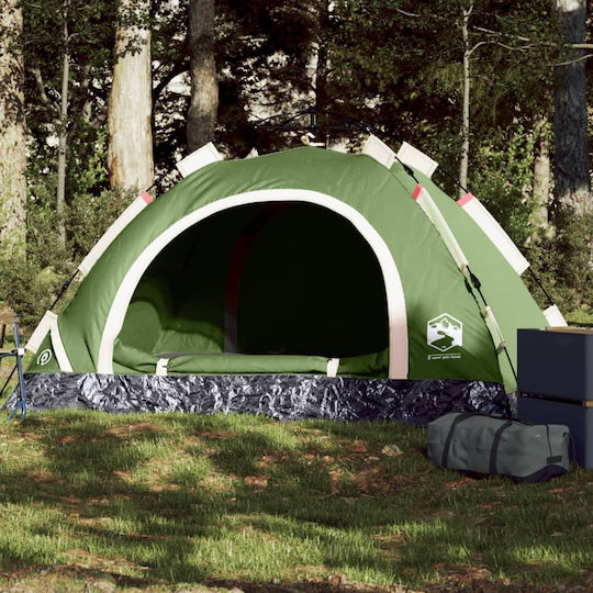 vidaXL Automatisches Campingzelt Igloo Grüne Für 2 Personen 200x150x120cm