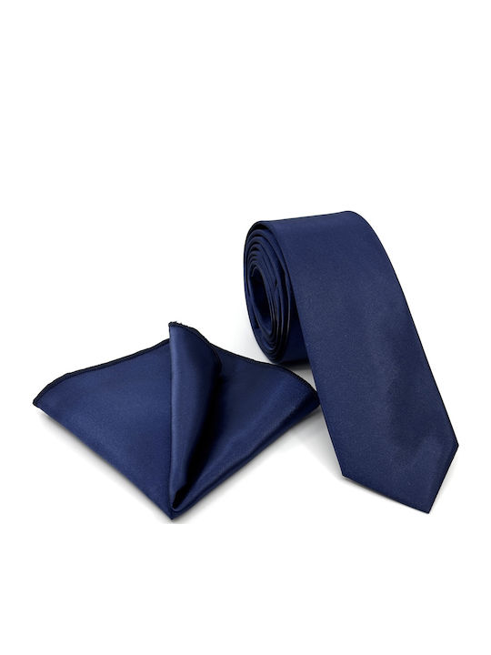 Legend Accessories Σετ Ανδρικής Γραβάτας σε Μπλε Χρώμα