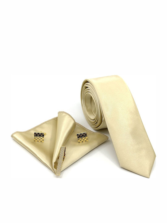 Legend Accessories Men's Tie Set in Yellow Color