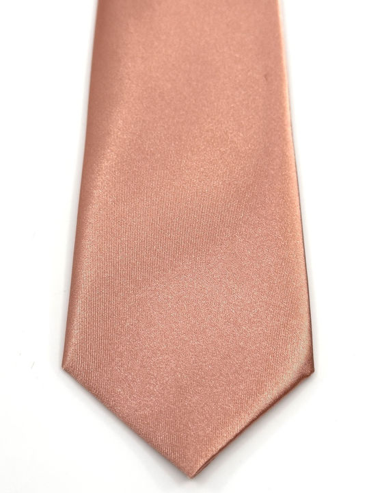 Legend Accessories Σετ Ανδρικής Γραβάτας Μονόχρωμη σε Πορτοκαλί Χρώμα