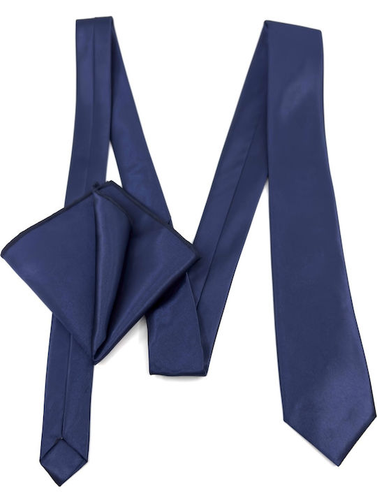Legend Accessories Σετ Ανδρικής Γραβάτας σε Μπλε Χρώμα