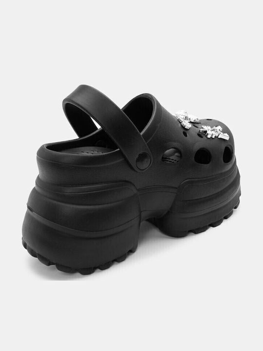 Luigi Damen Clogs Schwarz