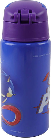 Παγούρι Αλουμινίου Καλαμάκι Sonic Hedgehog 500ml
