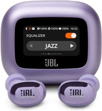 JBL Live Buds 3 Bluetooth-Freisprecheinrichtung Kopfhörer mit Schweißresistenz und Ladeetui Lila