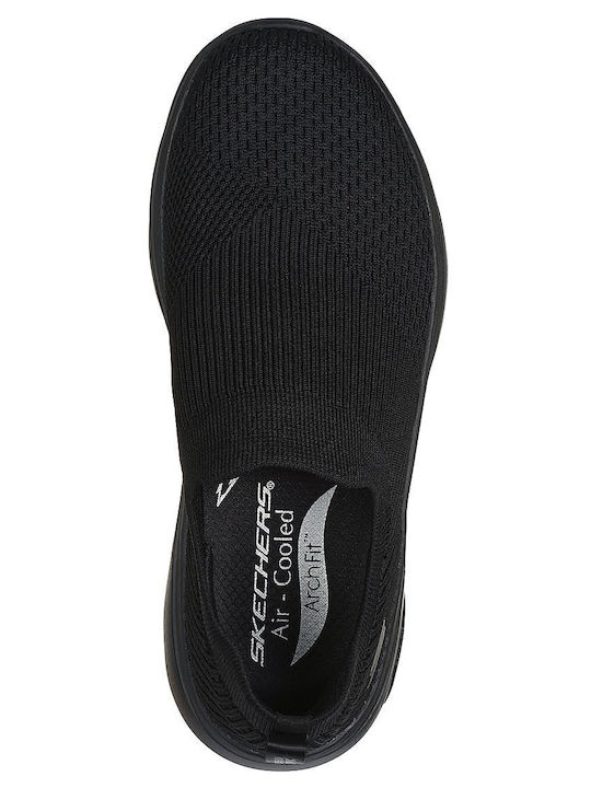 GO WALK Arch Fit 2.0 Γυναικεία Slip-On Μαύρα