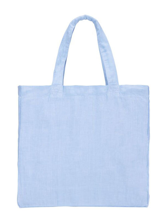 Vilebrequin Stoff Strandtasche Light Blue