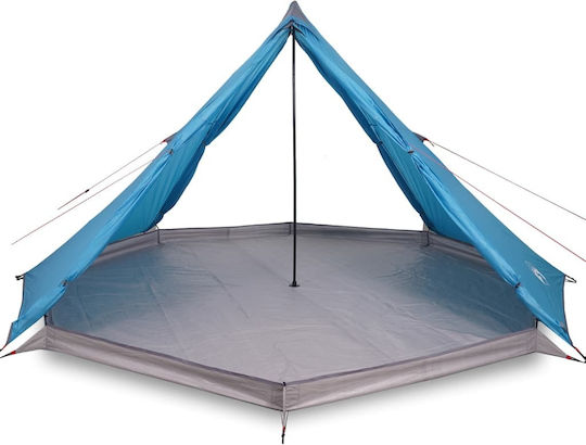 vidaXL Σκηνή Camping Teepee Μπλε για 8 Άτομα 400x400x200εκ.