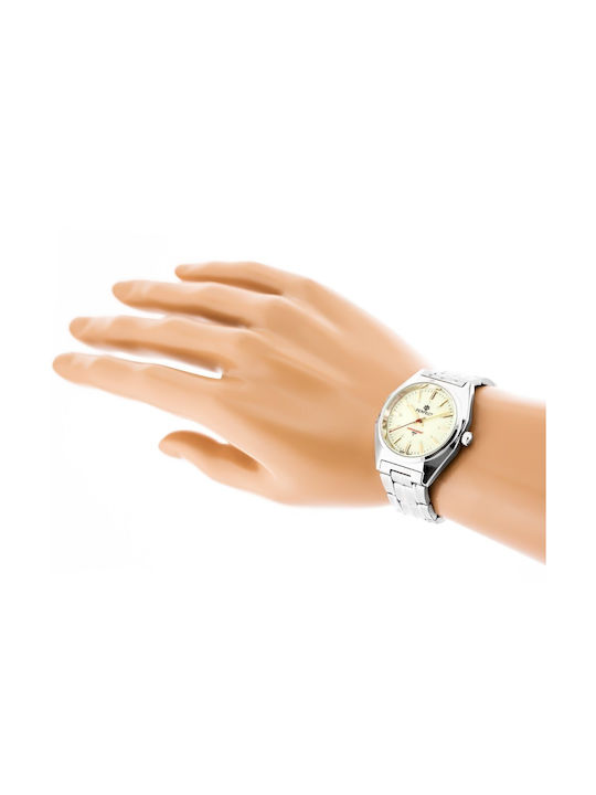 Perfect Uhr Batterie mit Silber Metallarmband