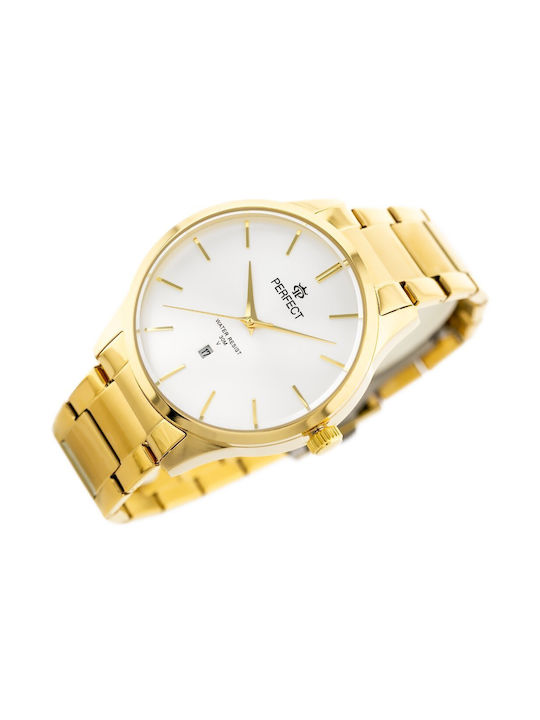 Perfect Watch Battery with Gold Metal Bracelet