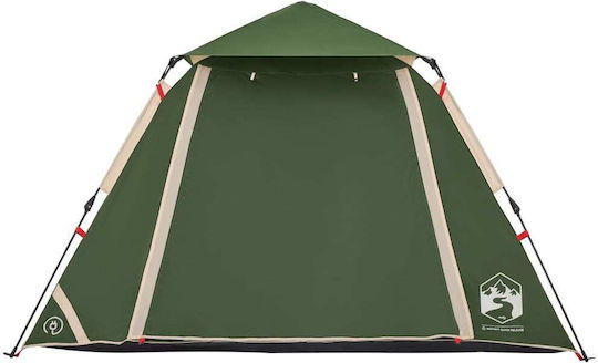vidaXL Automatic Camping Tent Igloo Green 3 Seasons for 4 People 210x210x140cm