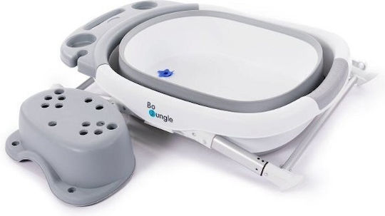 Bo Jungle Cadă pentru bebeluși Bath Grey/White