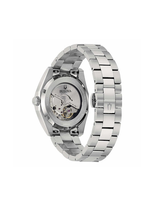 Bulova Ανδρικό Ρολόι 39mm Μπαταρίας Ασημί
